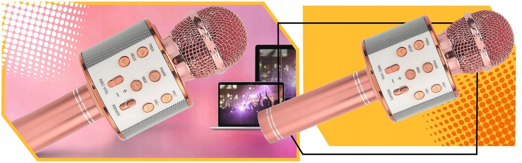 MIKROFON DLA DZIECI bezprzewodowy mikrofon KARAOKE mikrofon Z GŁOŚNIKIEM Waga produktu z opakowaniem jednostkowym 0.8 kg